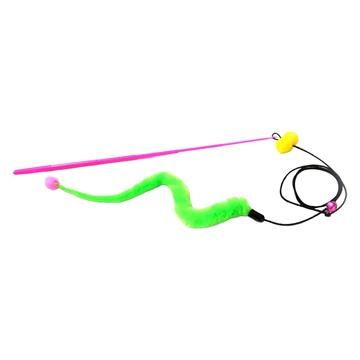 療癒時光 彈力玩樂蛇形逗貓棒 NH-0107  隨機發貨  3個