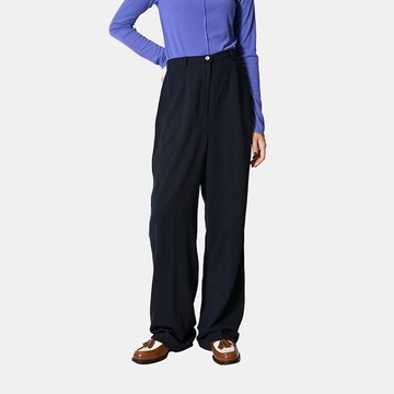 【蛋植物古著】閒適氛圍純色打褶古著寬褲