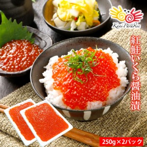 いくら イクラ 醤油漬け  紅鮭  紅鮭いくら 500g 250g×2パック 小粒 海鮮丼 軍艦 ちらし お歳暮 御歳暮 クリスマス ギフト プレ