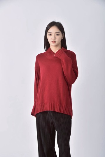 (2XL) joan高領紅色毛衣