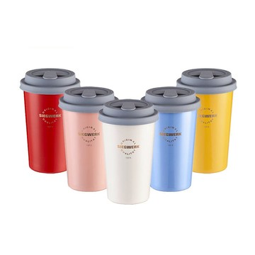 【SIEGWERK】德國琺瑯迷你隨行杯350ml 火焰紅