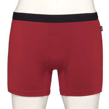 【Swear 思薇爾】SOLIS MR.Cool系列M-XXL涼感素面合身四角男內褲(心機紅)