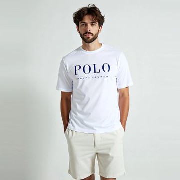 Polo Ralph Lauren RL 熱銷圓領文字圖案短袖T恤 上衣(青年款)-白色