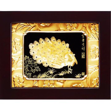 【開運陶源】萬柿如意系列 純金《孔雀 富貴吉祥》