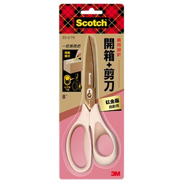 3M Scotch 二合一開箱剪刀 鈦金屬8吋  SS-U-T8  1支