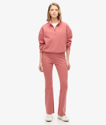 Superdry Women's Sport Tech Low Rise Flared Joggers Pink Size: 12