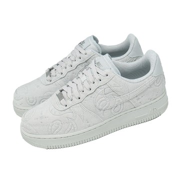 休閒鞋 W Air Force 1 07 PRM+ 女鞋 灰 麂皮 壓紋 星星 IO1259-002