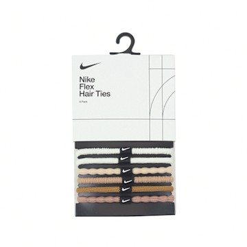 Nike 髮圈 Flex Hair Ties 白 棕 咖啡 杏色 粉紅 髮帶 綁頭髮 6入裝 N100919420-2OS