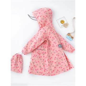 日本親子兒童雨衣男女大童幼兒園小學生全身長款輕薄卡通防水雨披