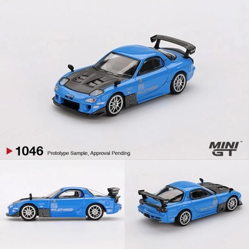 MINIGT 1046 1/64 Mazda RX7 RE Amemiya 20B NA 3ROTOR-7 雨宮 模型車