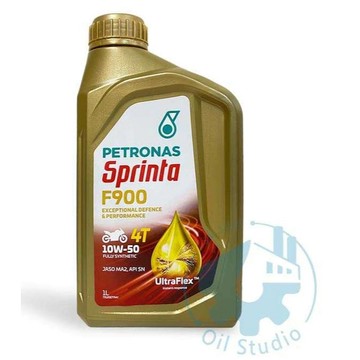 《油工坊》【免運15罐】PETRONAS SPRINTA 4T F900 10W50 1L MA2 全合成 SN 有贈品