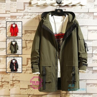 マウンテンパーカー メンズ ウィンドブレーカー ロング丈 おしゃれ ロングコート ブルゾン 撥水加工 春服 通販 Lineポイント最大get Lineショッピング