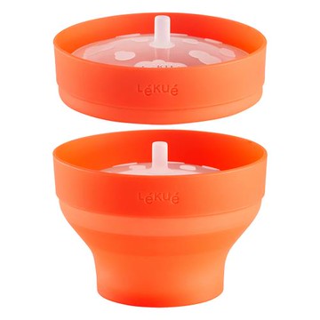 《LEKUE》爆米花料理盒(橘12.5cm)