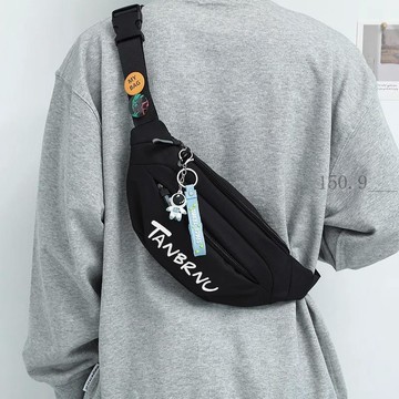 🌟臺灣出貨🌟斜挎包男款ins潮牌胸包休閒百搭小揹包運動腰包單肩包男生小挎包 手機包 手機袋 精品手機包 手機掛包