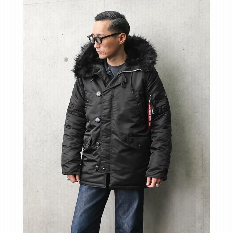 【美品】ALPHA アルファ N-3B JACKET レディース 黒 ジャケット 美品】ALPHA アルファ N-3B JACKET レディース 黒 ジャケット