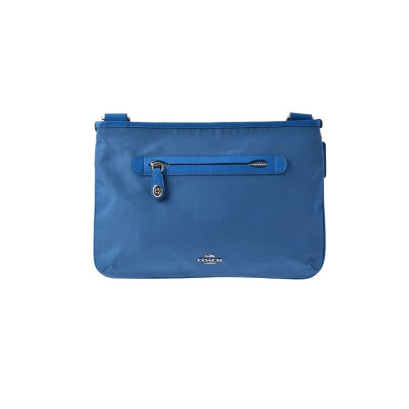 未使用コーチ COACH ショルダーバッグ 青系 ナイロン F36707 中古 xmas