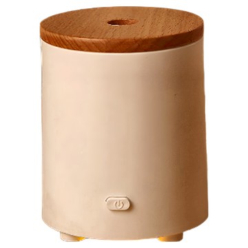 日系簡約無水香氛機 Set 6瓶水溶性精油 單鍵開關  CAAD0056  白色 + 木色