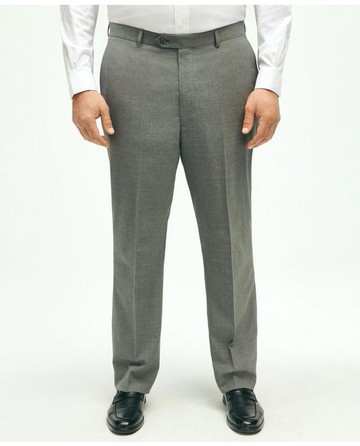 Brooks Brothers Men's Explorer Collection Big & Tall Suit Pant | Light Grey | Size 46 34