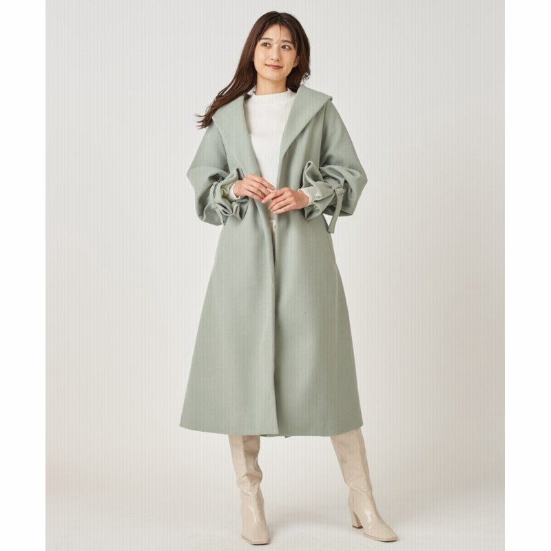 Royal Party ロイヤルパーティー ショールカラーコート レディース グリーン 通販 Lineポイント最大1 0 Get Lineショッピング