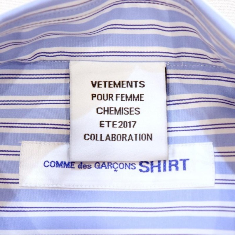 ヴェトモン コムデギャルソン メンズ シャツ VETEMENTS × Comme des Garcons Oversized Shirts |  LINEショッピング