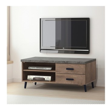 MUNA家居   橡木美耐皿仿石4尺電視櫃(P618)  115X40X52cm