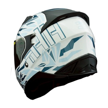 THH 安全帽 T840S 蛻變50 白/藍 內墨鏡 雙D扣 抗UV400 耳機曹 可拆洗 小帽體 全罩