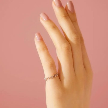 [快速出貨]【vacanza 飾品】環繞愛心・純銀戒指