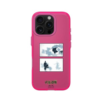 iPhone 16 Pro Clear 粉漾桃 - Jujutsu Kaisen 咒術迴戰 S2 - 懷玉・玉折劇照系列-五條悟＆夏油傑雨天款