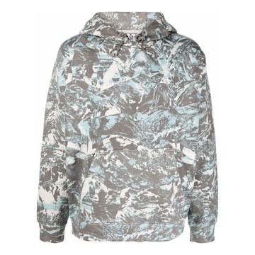 Nike  Camouflage Kangaroo Pocket Pullover Hooded Long Sleeves Hoodie Men's Grey