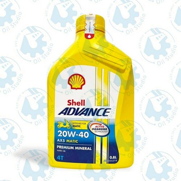 《油工坊》SHELL ADVANCE AX5 SCOOTER 4T 20W40 0.8L