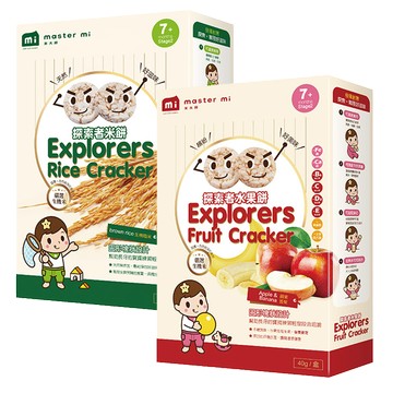 【醫護寶】米大師master mi-探索者米餅 (原味糙米/蘋果香蕉) 40g 寶寶副食品 嬰兒米餅 寳寳零嘴 零食