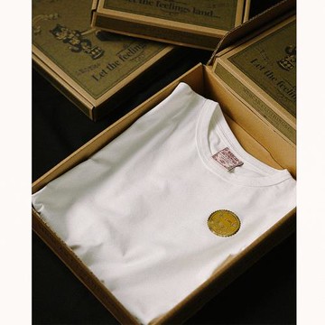 壞貓系列純色上衣復古基礎短寬新疆長絨棉絲滑短袖T恤MBBCAR窄幅