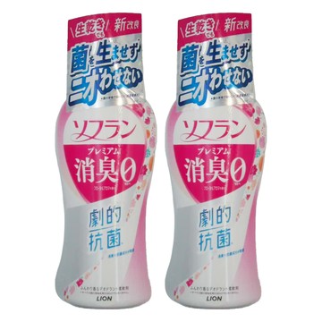 LION 獅王 Soflan 消臭衣物柔軟精 全新改良  510ml  2瓶