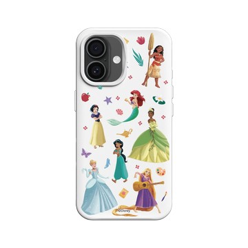 iPhone 16 SolidX 白 - 迪士尼-公主系列 Disney Princess - 迪士尼公主 - 貼紙風格