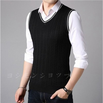 半額セール ニットベスト メンズ 洗える Vネック 無地 リブ編み ノースリーブ セーター スクールベスト ウォッシャブル ビジネス 仕事用 制服 通勤 通学 通販 Lineポイント最大get Lineショッピング