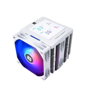 Thermalright 利民 PA120 數位板 ARGB 6導管 雙塔雙風扇 CPU散熱器《白》