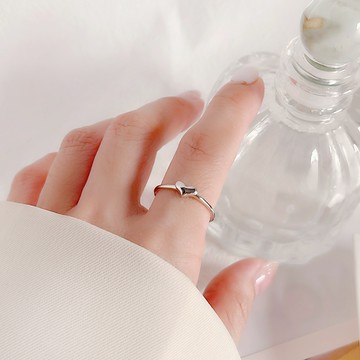 [全純銀.戒指] 小愛心【UME】愛心戒指/可調戒圍戒指/S925純銀戒指