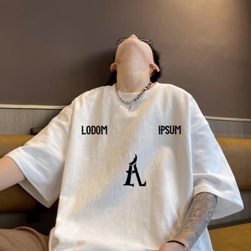 美式復古短袖t恤男夏季230克重磅純棉潮牌潮流寬松休閑半袖體恤衫