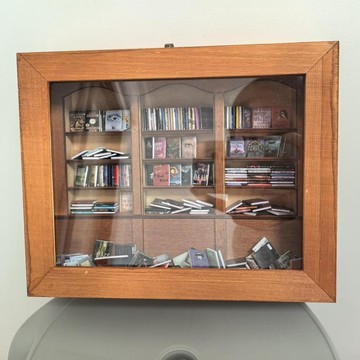 免運✨迷你書架 小書架 迷你桌上書架 迷你書櫃擺件 裝飾品 微縮書本裝飾 美式木盒書架 迷你小書櫃解壓抗焦慮書架迷你書架