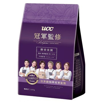 ucc Champion Coffee Blend 冠軍監修 醇香果調咖啡豆  咖啡豆(無研磨)  225g  1包