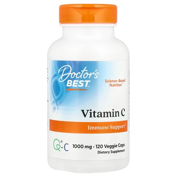 Doctor's Best, 維生素 C 加 Q-C，1000 毫克，120 粒素食膠囊