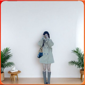 🥇台灣出貨🥇 英倫風雙排扣寬鬆風衣女春季2025鞦季百搭寬鬆小個子中長款外套 ✨️滿額免運✨️147-12-B