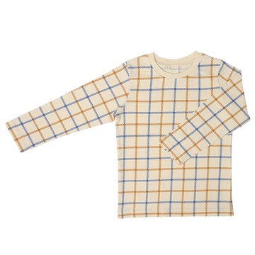 akachan honpo - 長袖T恤-圖案-橘色