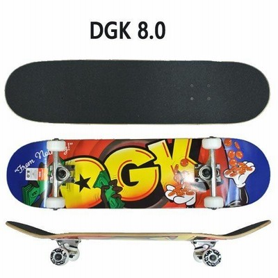 49【DGK 】DWER 8×31.5 コンプリート 完成品 スケートボード