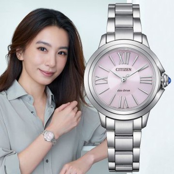 CITIZEN星辰 L系列 Hebe田馥甄廣告配戴款 簡約時尚 光動能腕錶 新年禮物 推薦 送禮 30.3mm / EM1160-58X