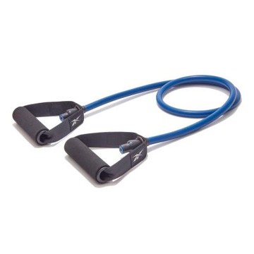 【Reebok】Resistance Tube 阻力訓練拉力繩-藍色 - Heavy 15kg