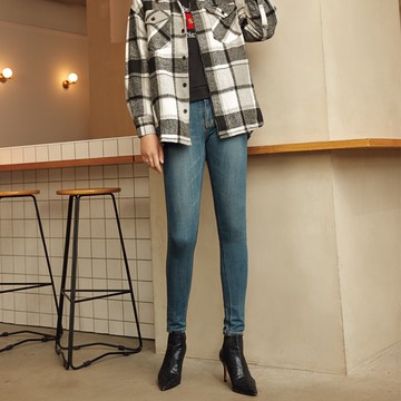 VICTORIA中腰特彈俏皮笑臉窄管褲-VW2381-75