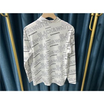 29b28 高爾夫男士春夏半高領長袖打底速干薄款涼感滿印舒適特賣款