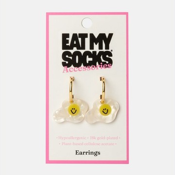 EAT MY SOCKS / 耳環 / 荷包蛋