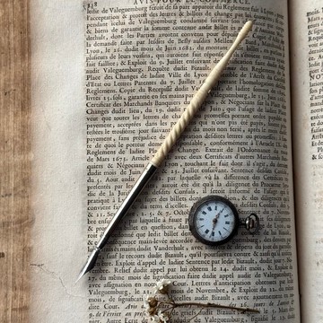 50547-珍藏法國古董獸骨沾水筆